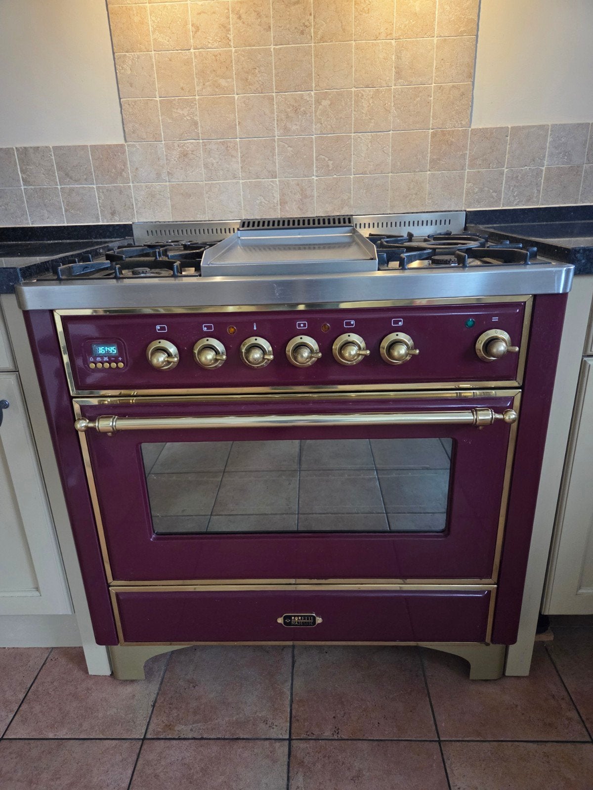 Boretti M90FPM fornuis met oven 90 breed, Ophalen, Gebruikt, 60 cm of meer, Gas