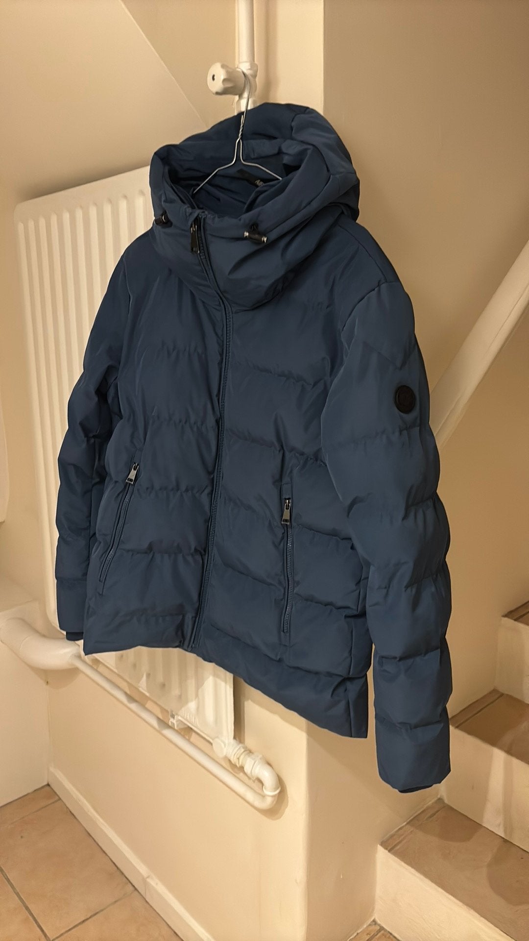 Airforce winterjas donkerblauw maat 164  / 14 jr, Ophalen of Verzenden, Zo goed als nieuw, Overige maten, Blauw