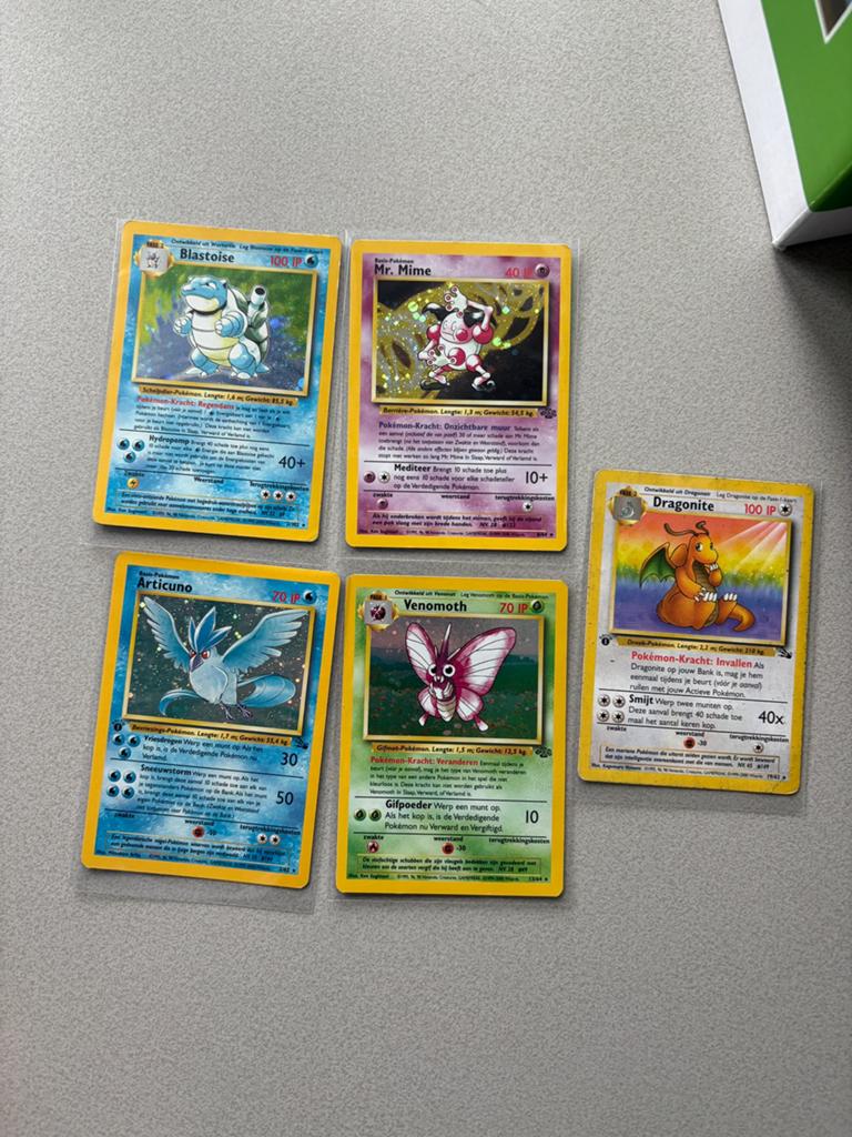 Nederlandse Pokemon Kaarten Base Set / Jungle, Hobby en Vrije tijd, Verzamelkaartspellen | Pokémon, Ophalen of Verzenden, Zo goed als nieuw