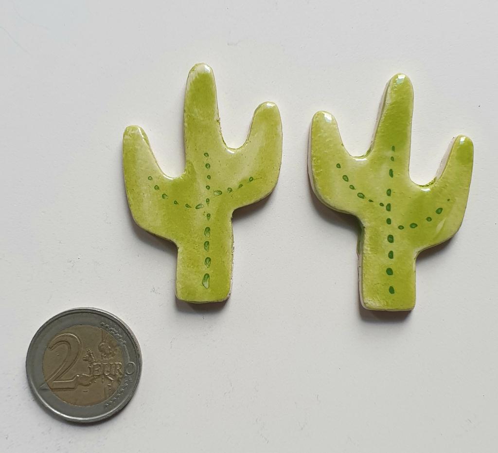 Mozaïek steentjes handgemaakte keramiek cactus, E6, Groen, Verzenden, Handgemaakt, Nieuw