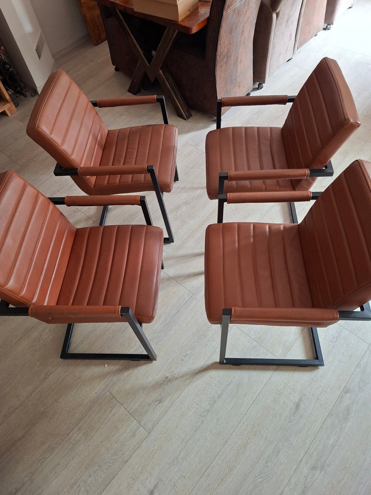 4 Turin eetkamerstoelen, prima staat, Ophalen