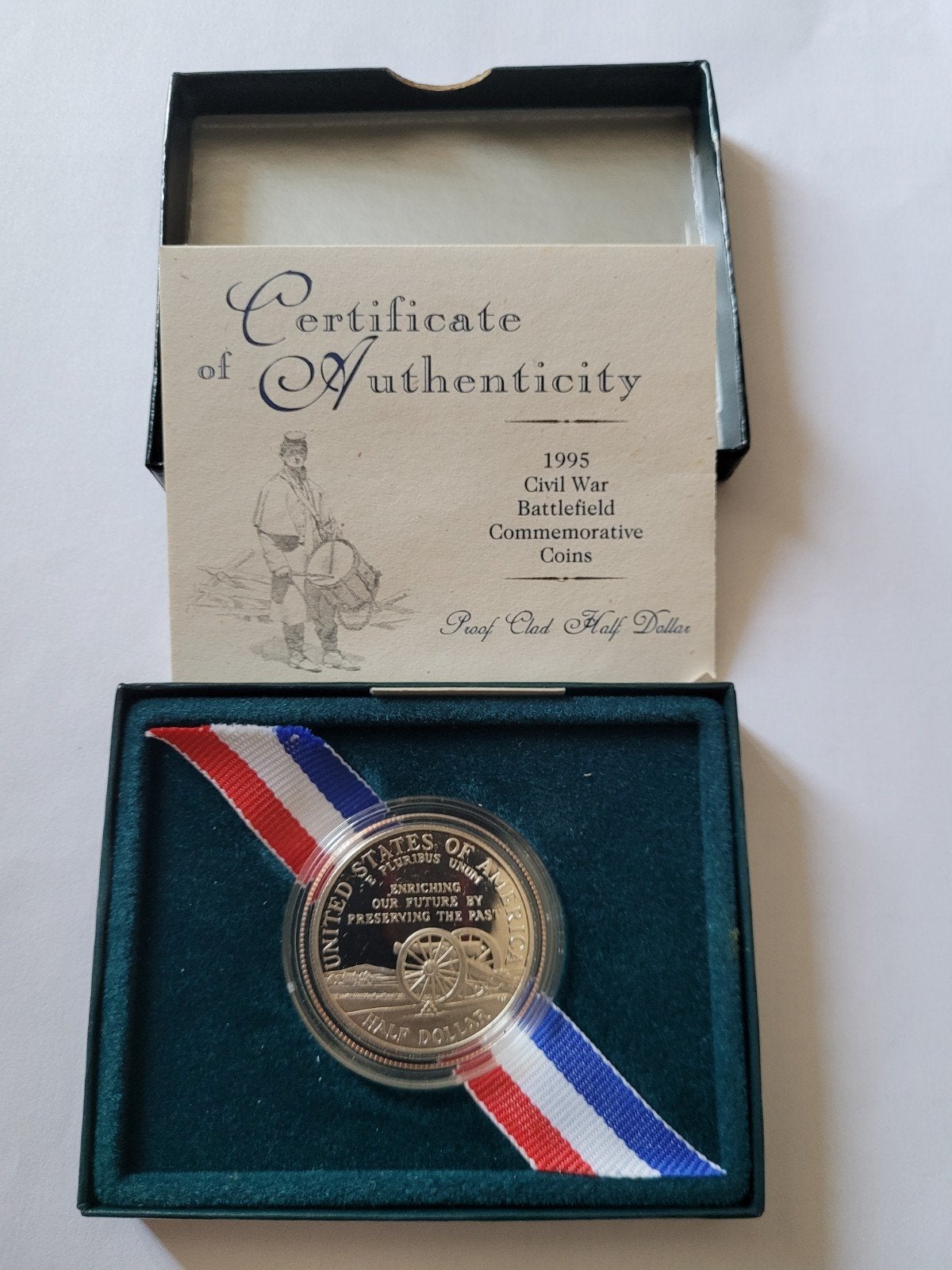 1995 Amerikaanse Burgeroorlog Herdenkingsmunt half a dollar, Ophalen of Verzenden, Zuidoost-Azië