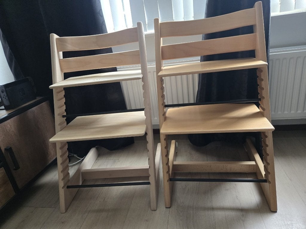 Stokke tripptrapps, Ophalen, Meegroeistoel
