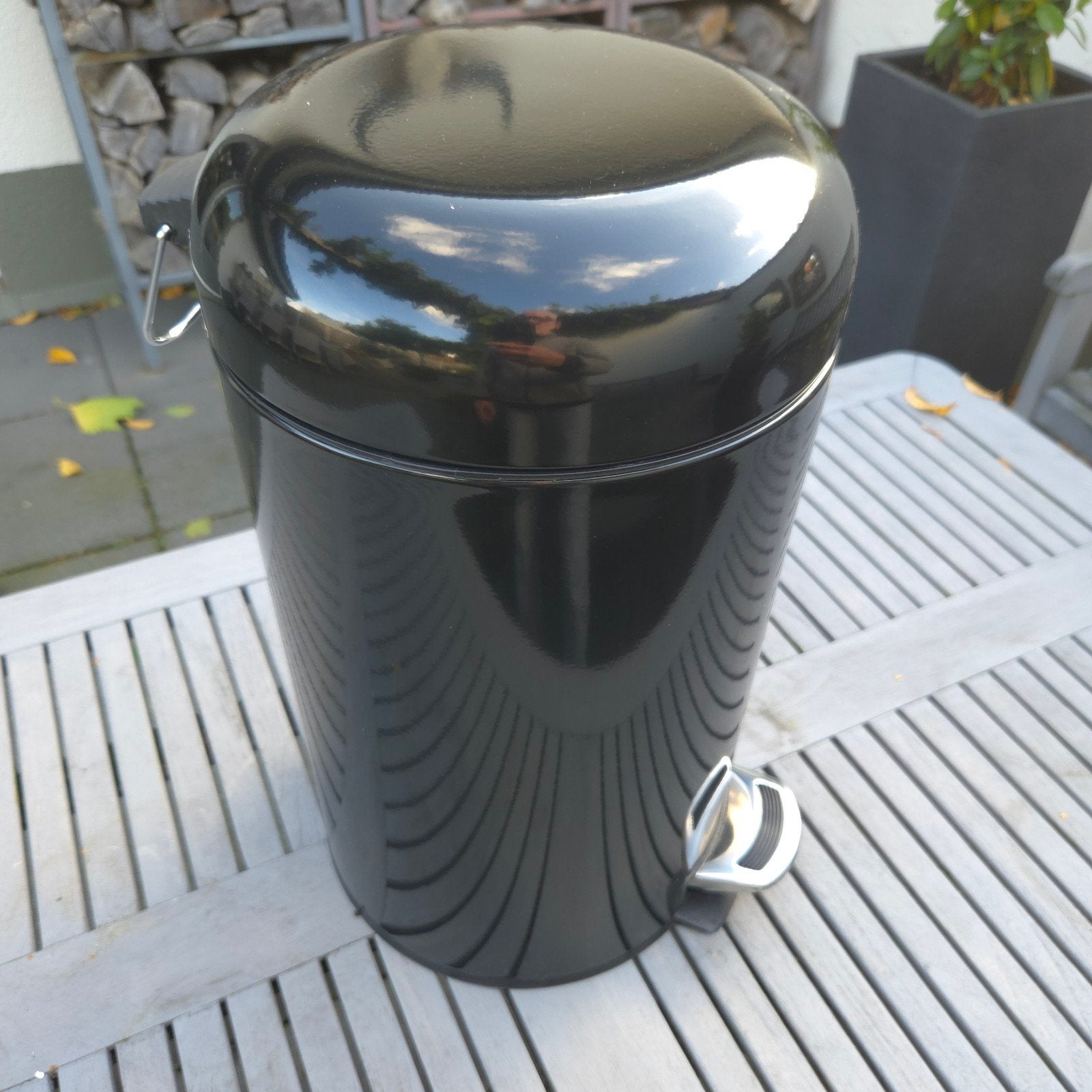 Prullenbak/ pedaalemmer.Zwart., Minder dan 10 liter, Ophalen of Verzenden, Nieuw, Metaal