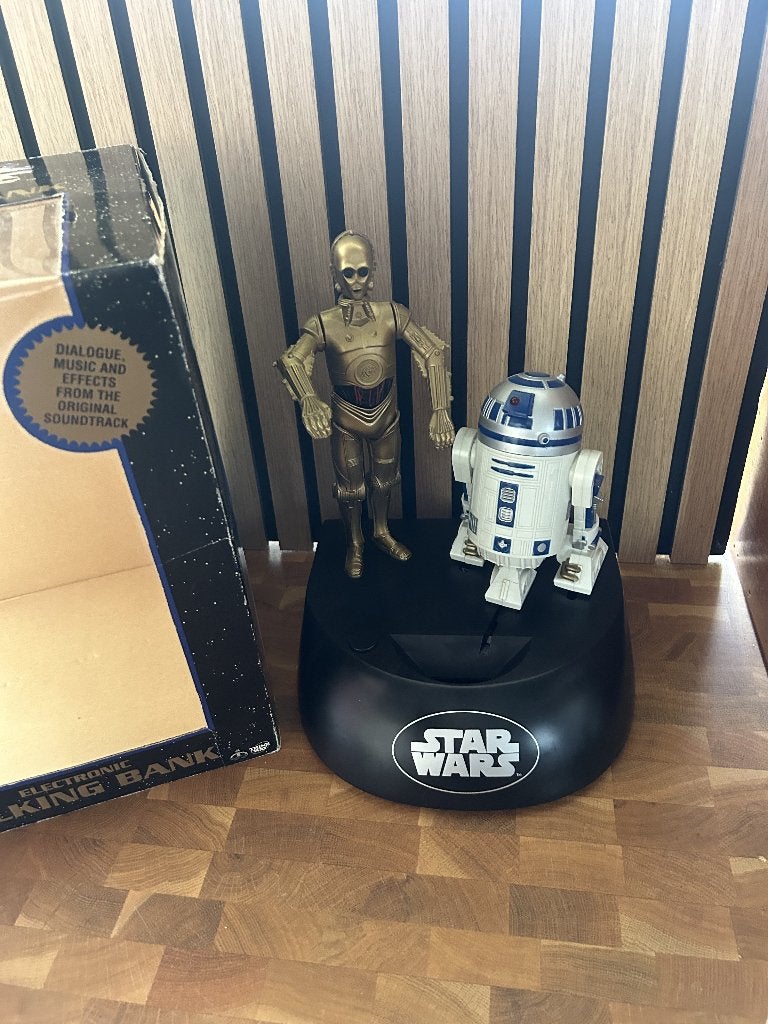 Star Wars electronic talking bank 1995, Ophalen of Verzenden, Zo goed als nieuw, Actiefiguurtje