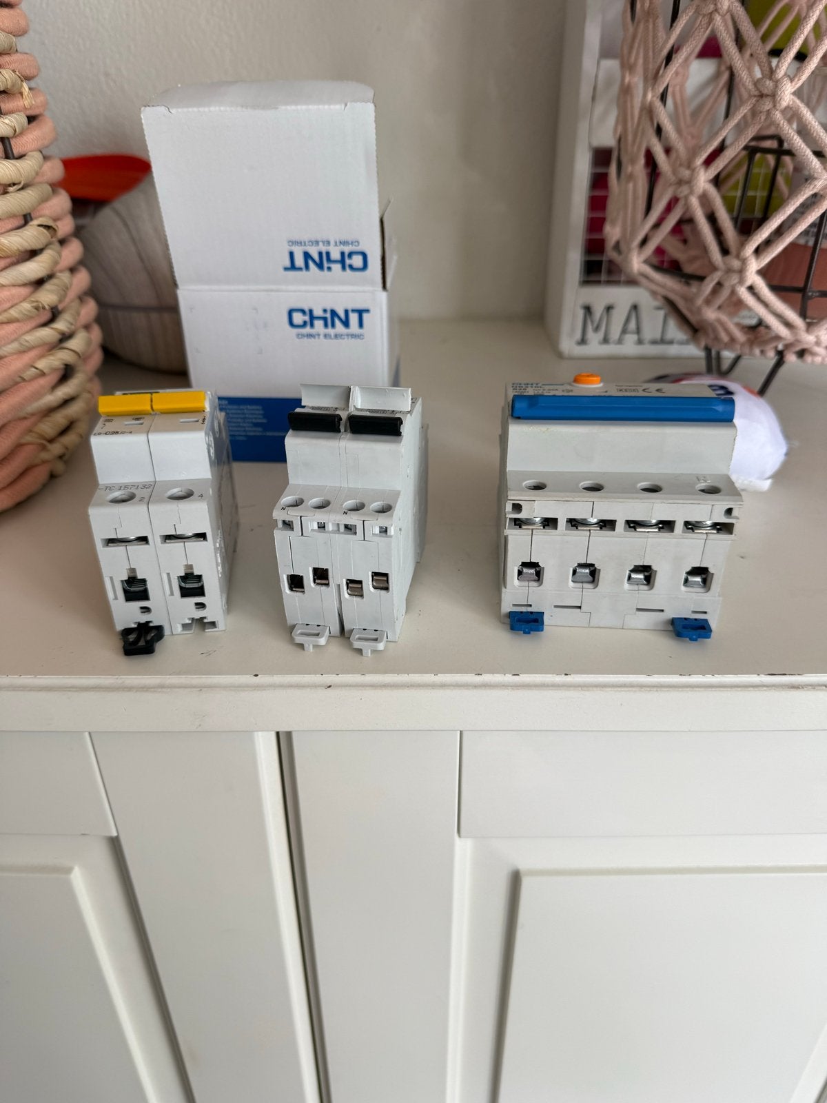 Diverse elektrische componenten: Aardlekschakelaar, automate, Ophalen of Verzenden, Gebruikt, Overige merken, Overige typen