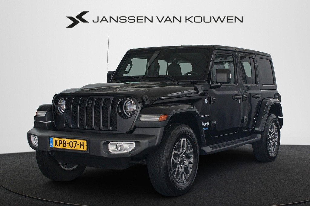 Jeep Wrangler Unlimited 4xe 380 Sahara Leder Stoelverwarming