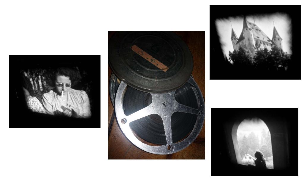 8mm film amateur Zurich Gunten ? 1947 120mtr zw/w N8, Audio, Tv en Foto, Filmrollen, 8mm film, Ophalen of Verzenden