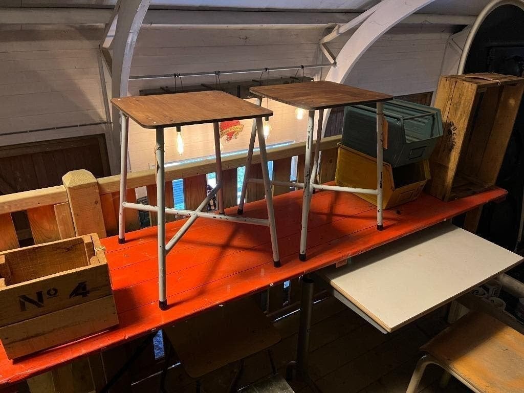 Partij gave oude krukjes ter deco maar ook nog functioneel, Ophalen, Gebruikt, Hout