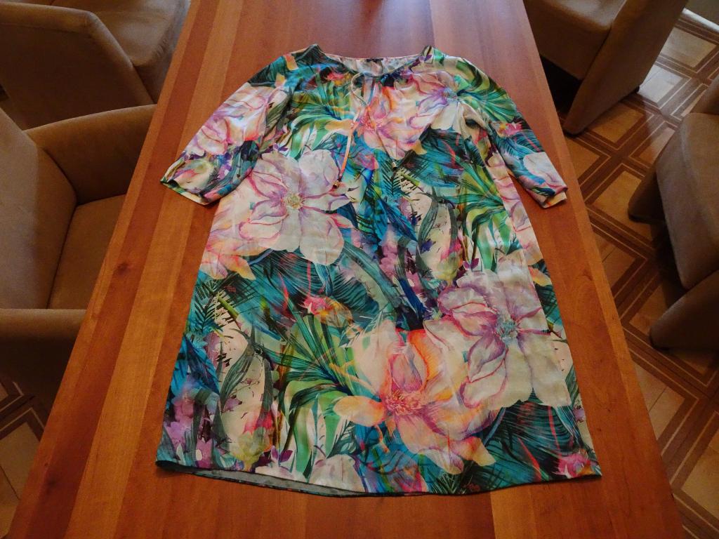 CAROLINE BISS kleurrijke jurkje met onder jurk, Overige kleuren, Maat 46/48 (XL) of groter, Nieuw, Ophalen of Verzenden