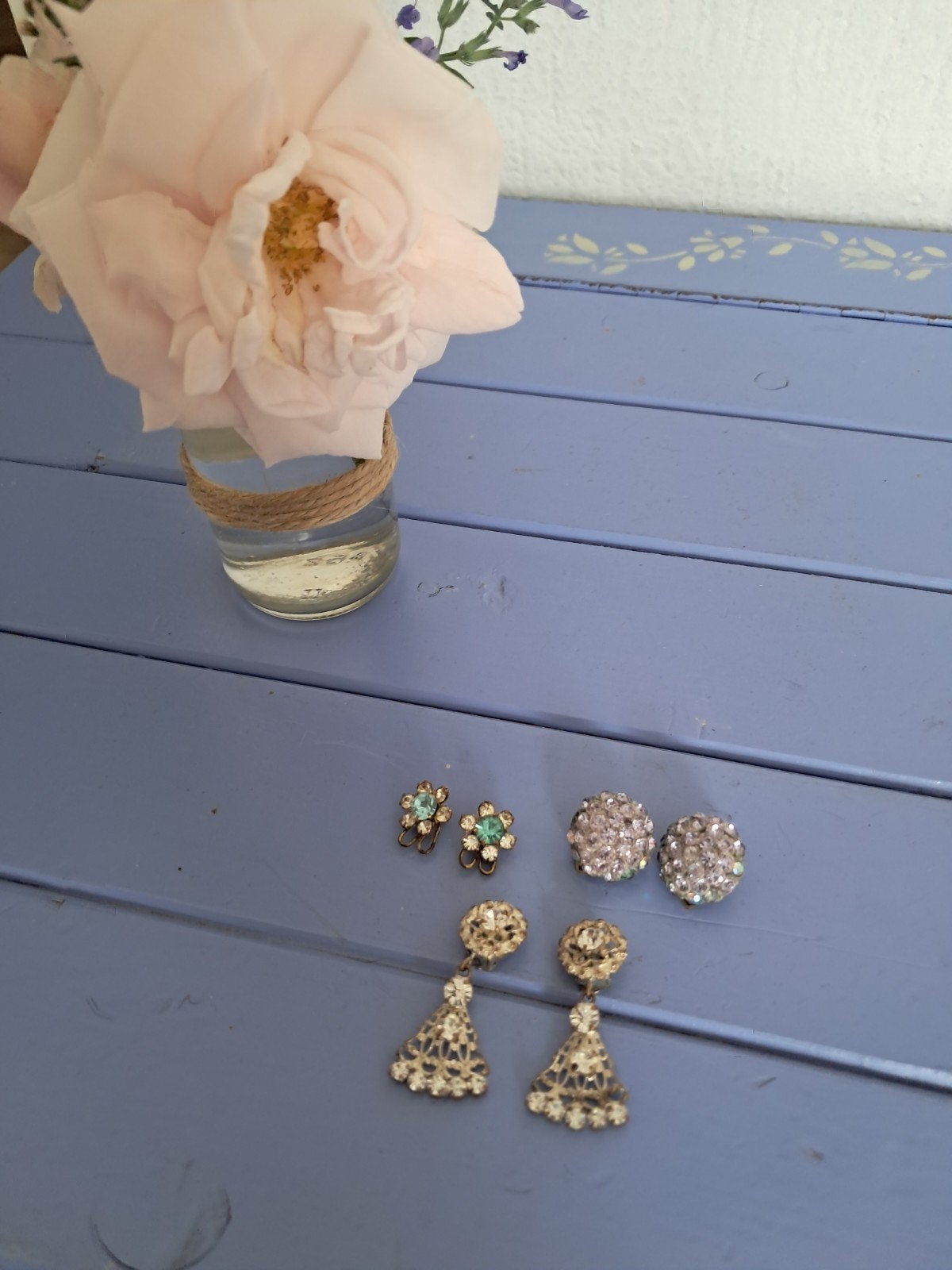 Vintage oorbellen met klemmen (set van 3 paar), Ophalen of Verzenden, Oorbellen