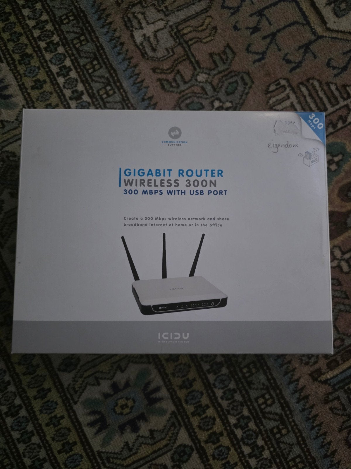 ICIDU Gigabit Router Wireless 300N met USB-poort, Ophalen of Verzenden, Nieuw, Router, ICIDU