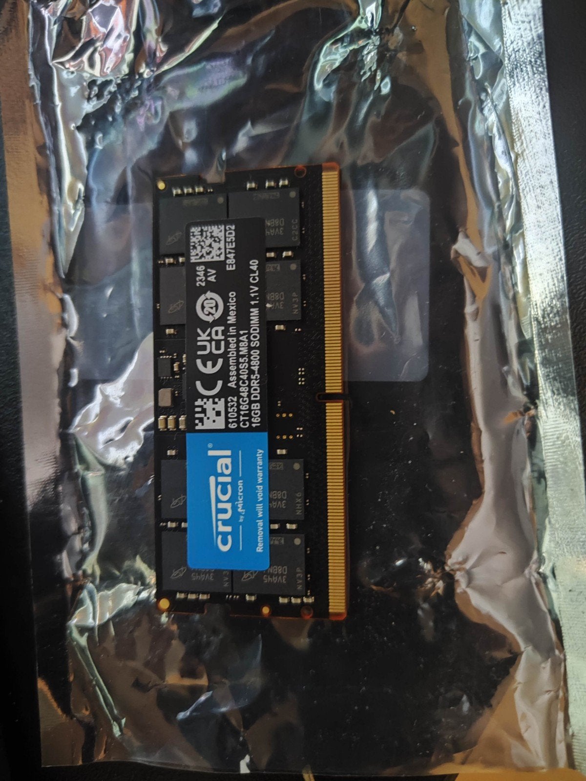 Crucial 16GB DDR5-4800 SODIMM Laptop Geheugen, Ophalen of Verzenden