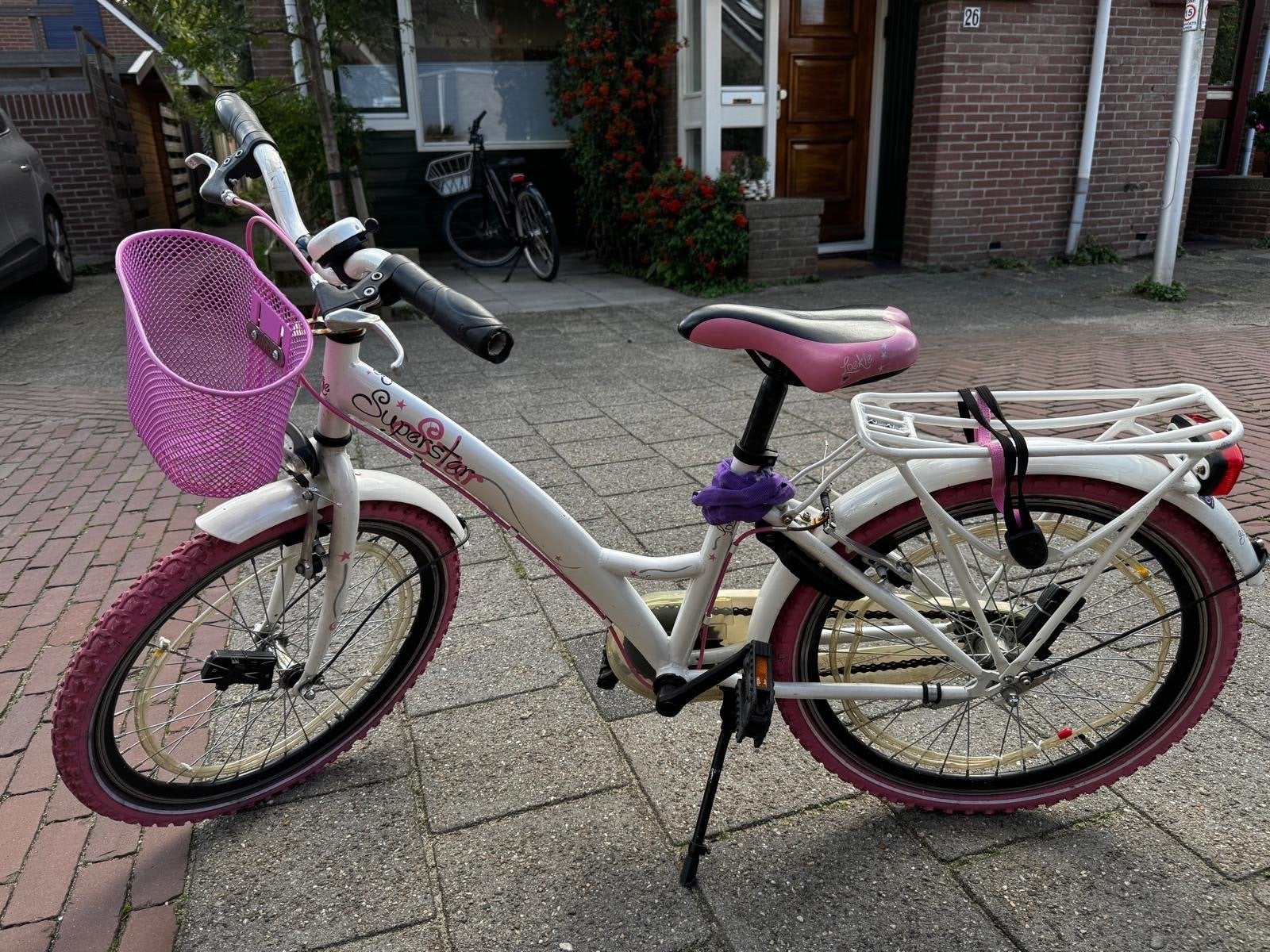 Kinderfiets- 20 inch, Ophalen of Verzenden, Gebruikt, Velgrem, 20 inch of meer