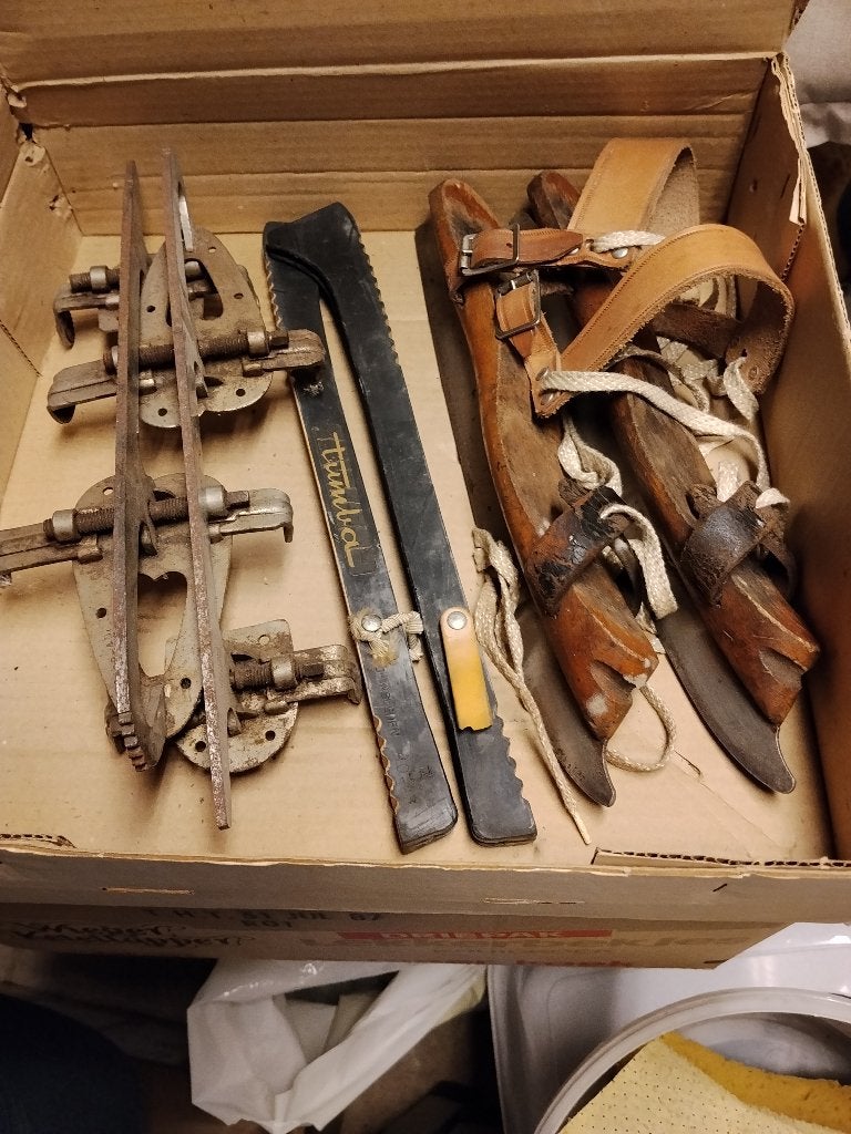 Antieke schaatsen, onderschroevers, botjes, Ophalen of Verzenden, Gebruikt, Friese doorlopers, Overige merken