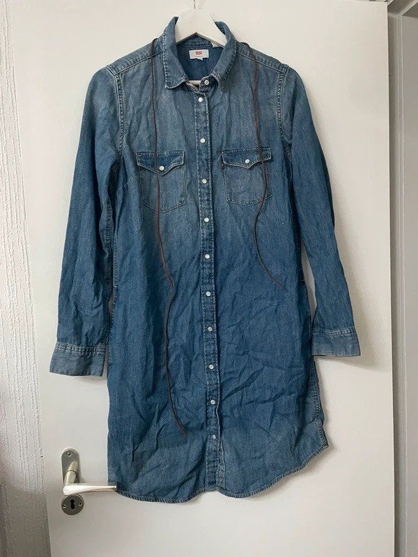 Levis spijkerjurk maat S, Blauw, Ophalen of Verzenden, Zo goed als nieuw, Maat 36 (S)