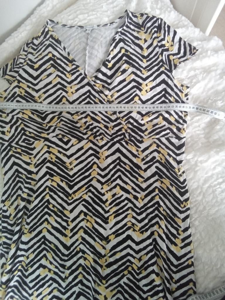 Fijne nieuw staat zomer jurk,gina laura,zwart geel,xxl, 46, Kleding | Dames, Ophalen, Zwart, Maat 46/48 (XL) of groter, Zo goed als nieuw