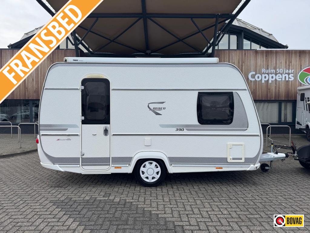 Fendt Bianco Selection 390 FH 2016 MOVER + LUIFEL!!!, Caravans en Kamperen, Caravans, Overige typen, Bedrijf, Treinzit, Tot en met 3