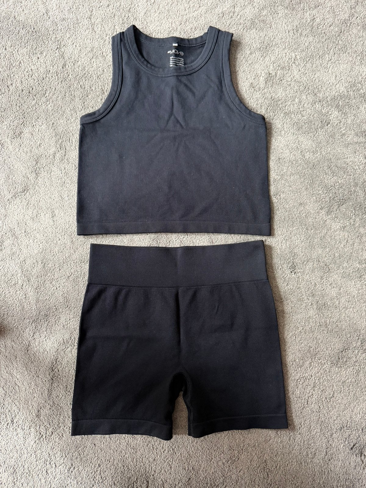Sportsetje meisje zwart 2-delig mt 134/140 H&M Move, Ophalen of Verzenden, Meisje, Sport- of Zwemkleding