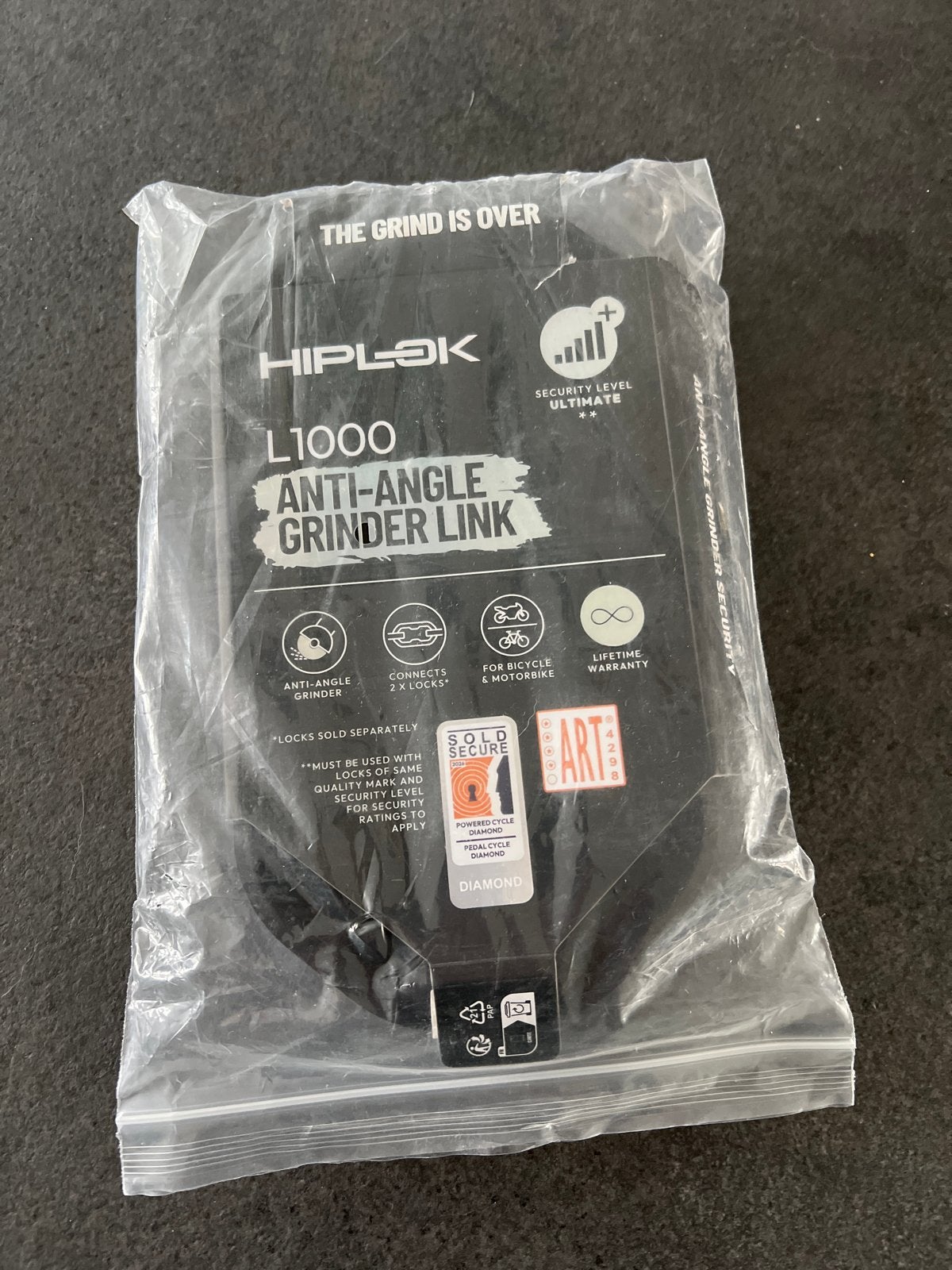 Hiplok L1000 Anti-Angle Grinder Link, Ophalen of Verzenden, Zo goed als nieuw