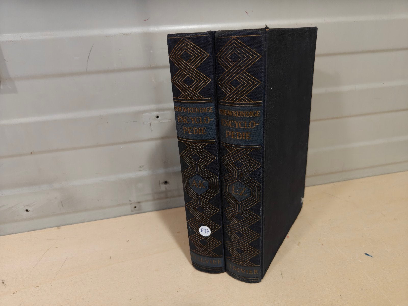 Nr. 637 Bouwkundige encyclopedie 1 en 2 delen, Boeken, Gelezen, Complete serie, Diverse auteurs, Ophalen of Verzenden