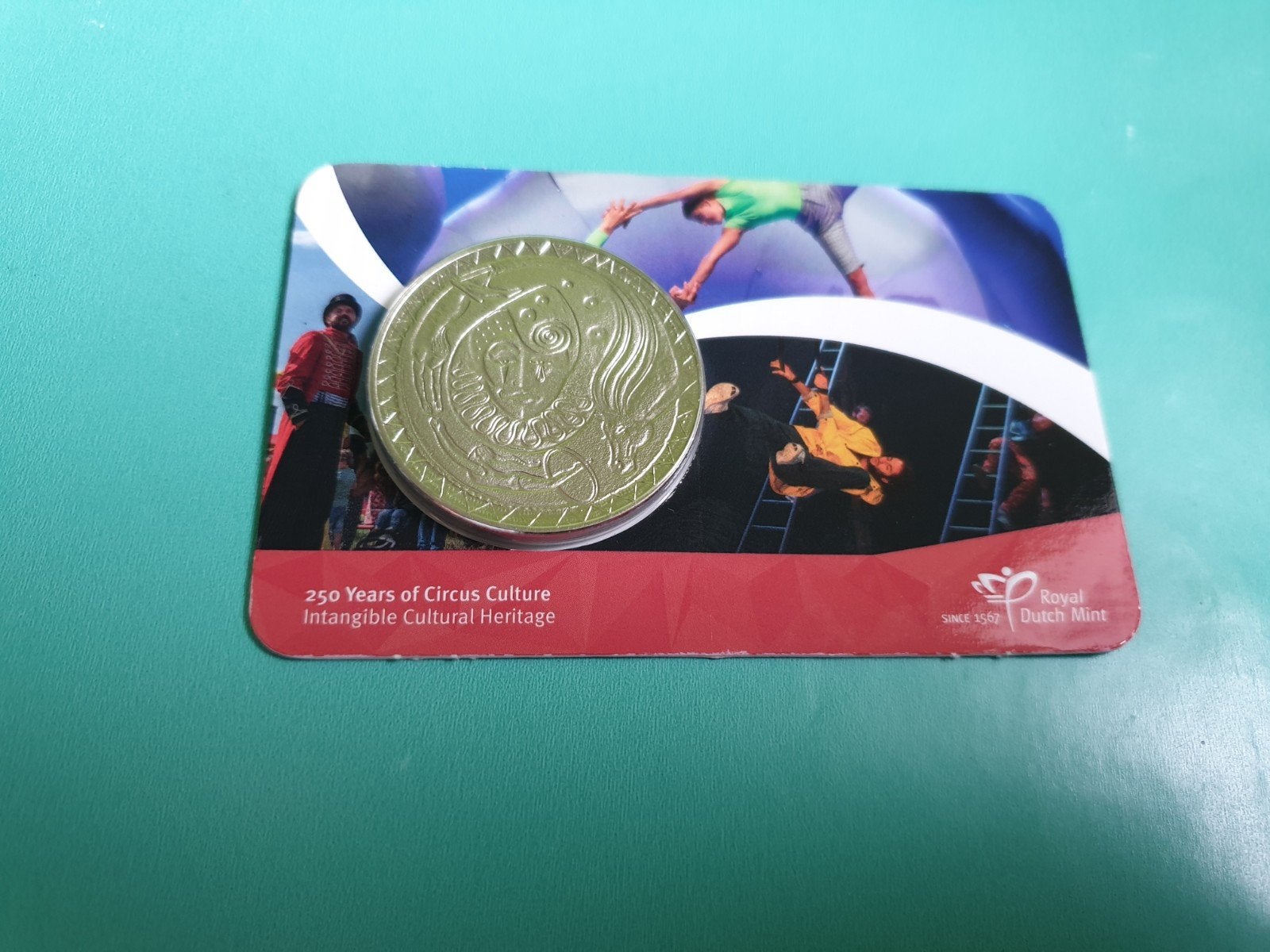 250 jaar Circuscultuur Penning 2020 in coincard, Ophalen of Verzenden, Overige waardes