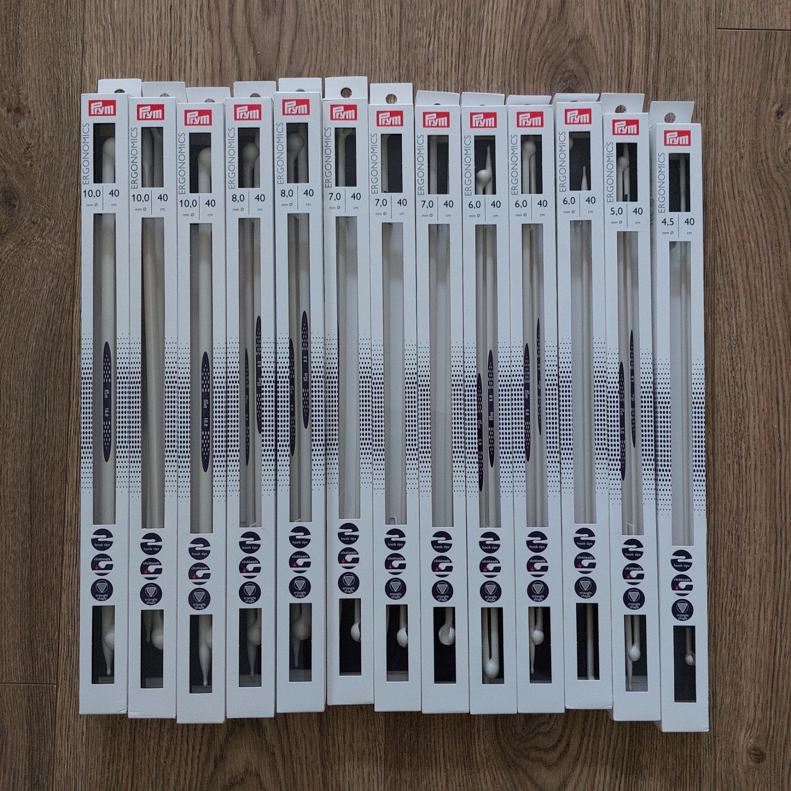 Prym Ergonomische breinaalden 40 cm.
Diverse maten
3x 10.0 m, Ophalen of Verzenden, Nieuw, Breien, Naald