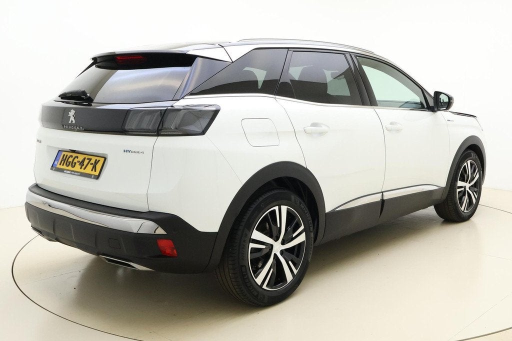 Peugeot 3008 1.6 HYbrid4 Blue Lease GT 300 PK | Adaptive Cru, Auto's, Peugeot, Automaat, 4 cilinders, Wit, Bedrijf