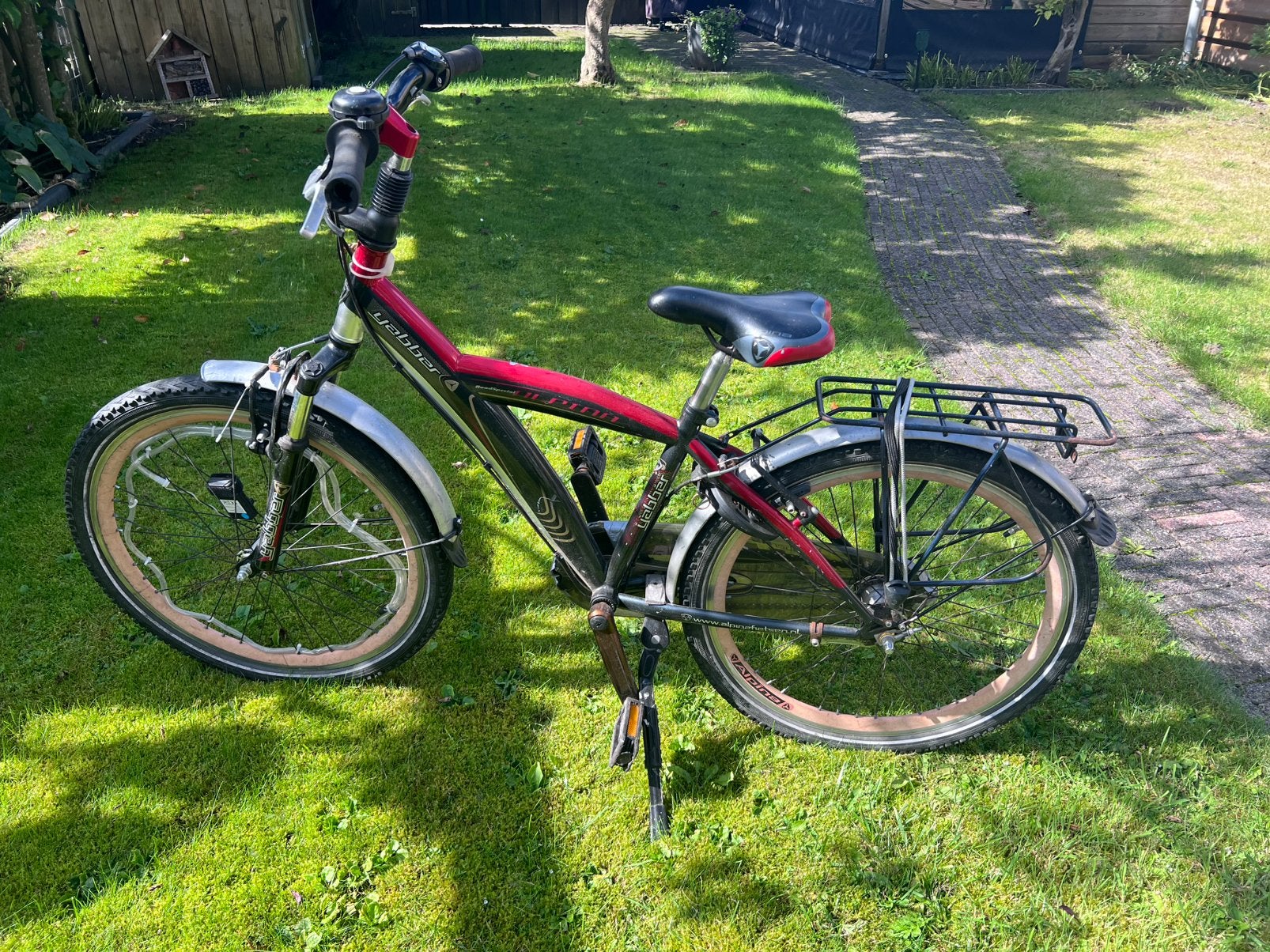 Kinderfiets 24 inch, Ophalen, Gebruikt, Terugtraprem, 14 inch of minder