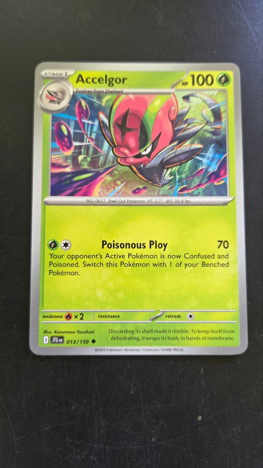 Accelgor 013/159 - Journey Together Pokémon Kaart, Verzenden, Zo goed als nieuw, Losse kaart