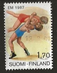 Finland 2, worstelen, Verzenden, Finland, Gestempeld