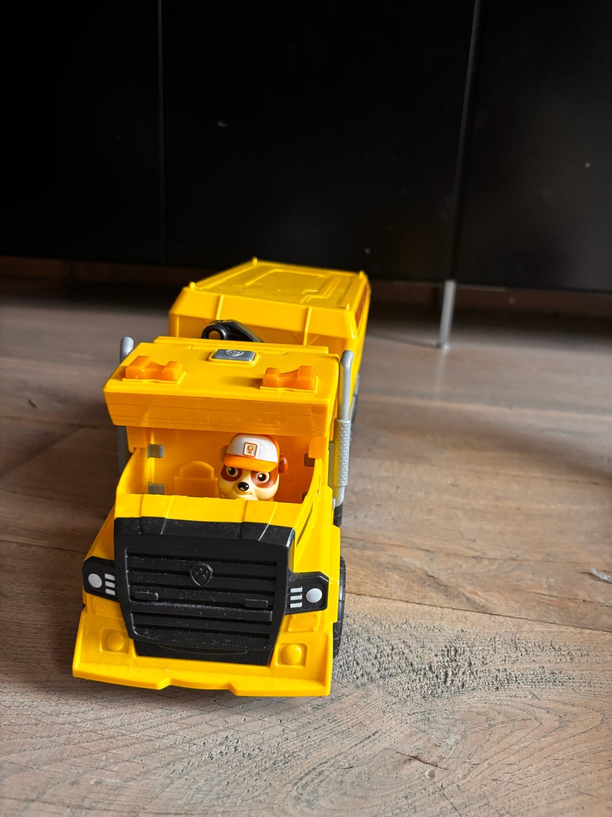 Paw Patrol Rubble's Bulldozer met afneembare aanhanger, Ophalen, Zo goed als nieuw