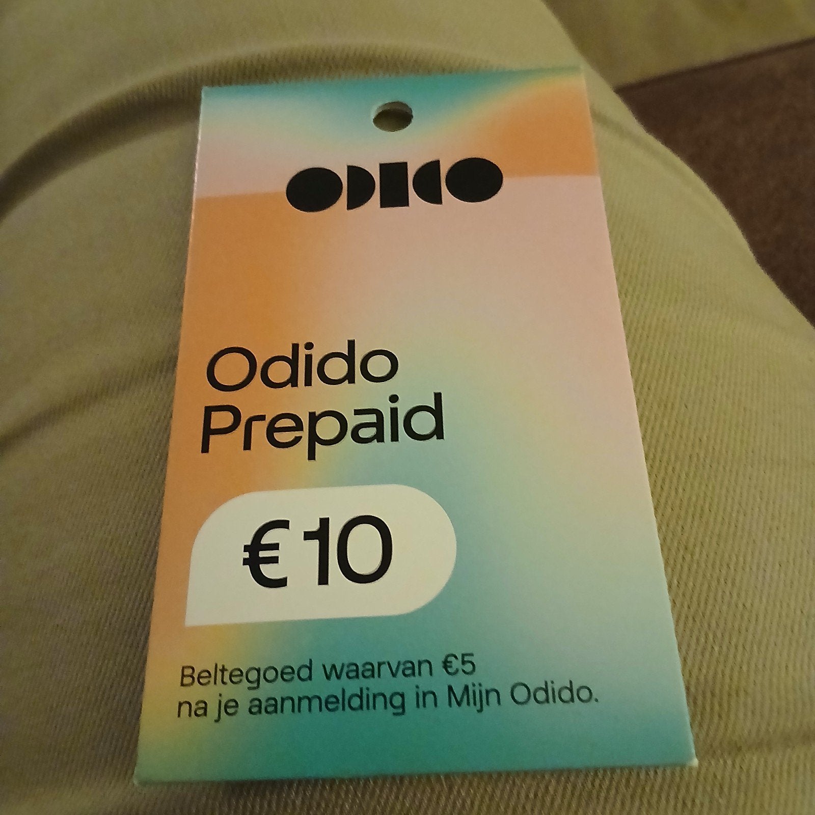 Odido Prepaid €10 Beltegoed, Ophalen of Verzenden, Nieuw, Overige providers, Prepaidkaart
