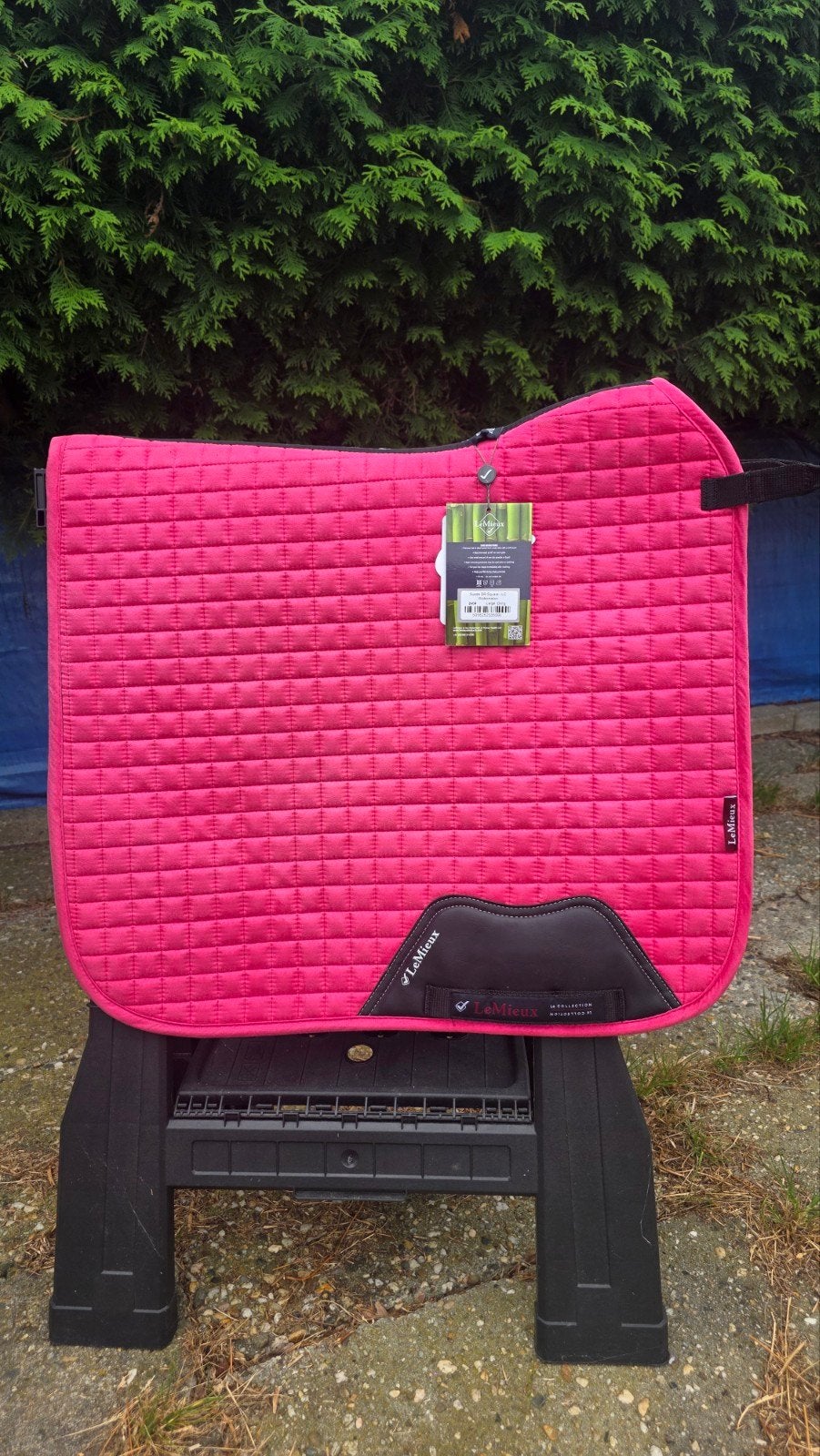 LeMieux Dressage Square dekjes Suède en Cotton, Dieren en Toebehoren, Full (L), Dressuurdekje, Nieuw, Ophalen of Verzenden