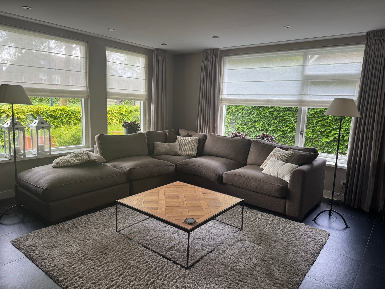 Complete inboedel woonkamer: bank, eettafel, tv-meubel ed, Ophalen