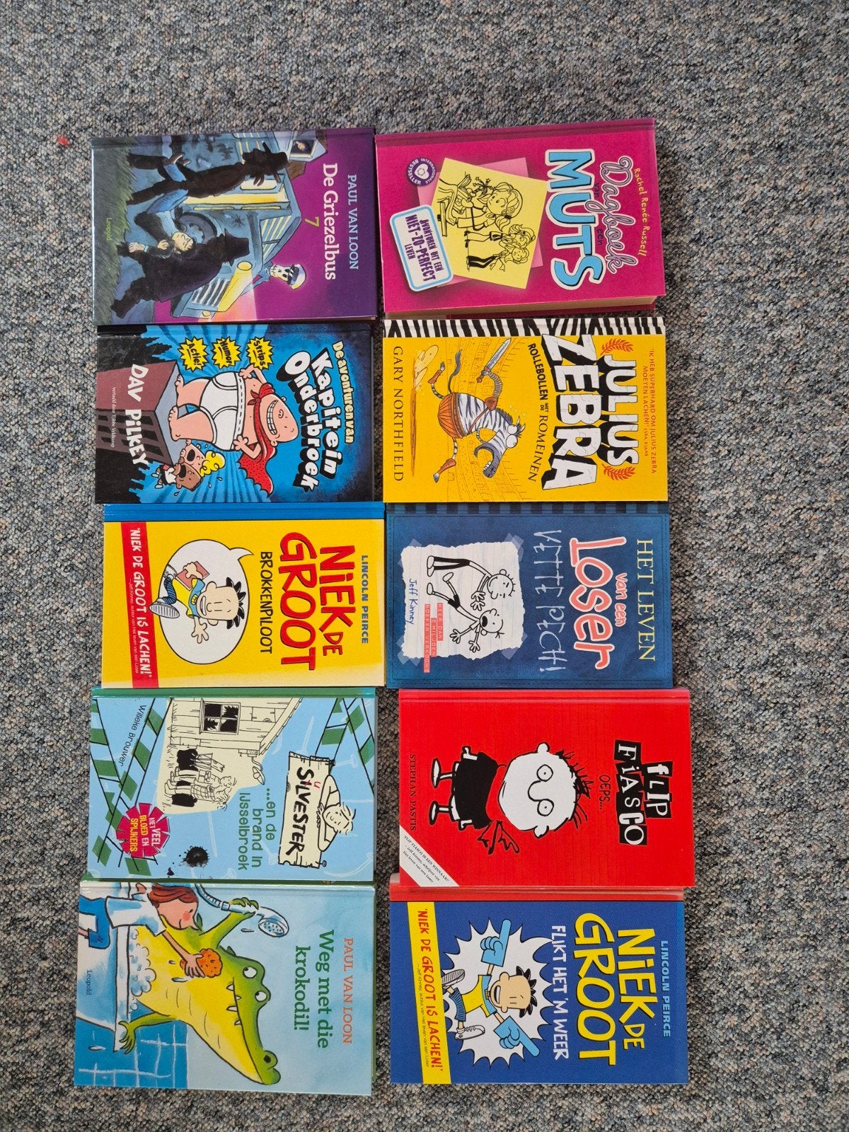 Kinderboekenpakket: Niek de Groot, Julius Zebra en meer!, Boeken, Ophalen, Gelezen, Diverse auteurs, Fictie algemeen