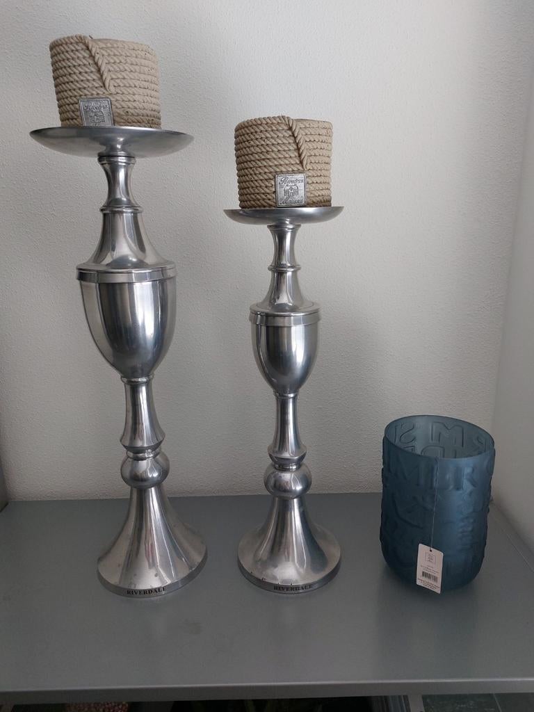Riviera maison kaarsen en vaas. Kaarsenstandaard Riverdale, Ophalen, Zo goed als nieuw, Overige materialen, Minder dan 25 cm
