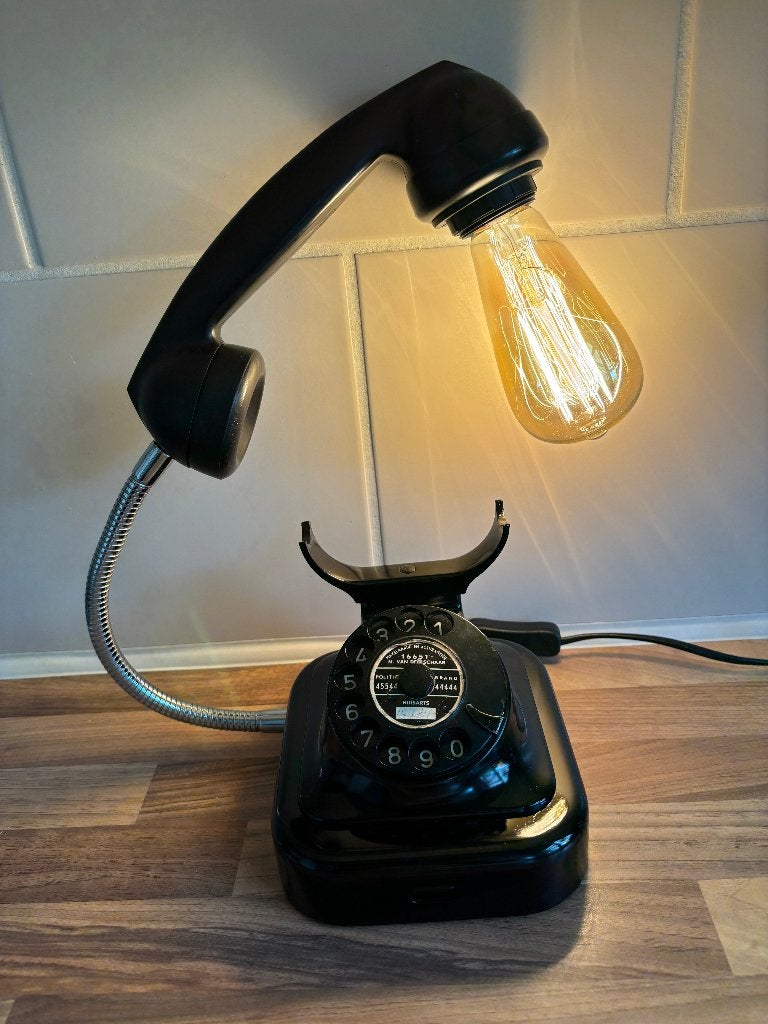 vintage telefoon, Ophalen of Verzenden, Gebruikt, Met draaischijf