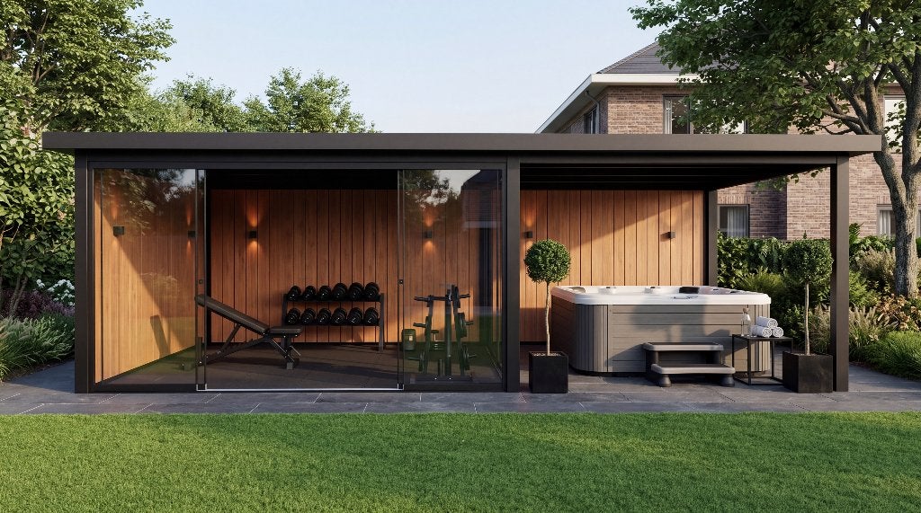 Tuinkamer 100% onderhoudsvrij | Perfect voor gym en wellness, 200 tot 400 cm, Nieuw, Ophalen of Verzenden, Metaal