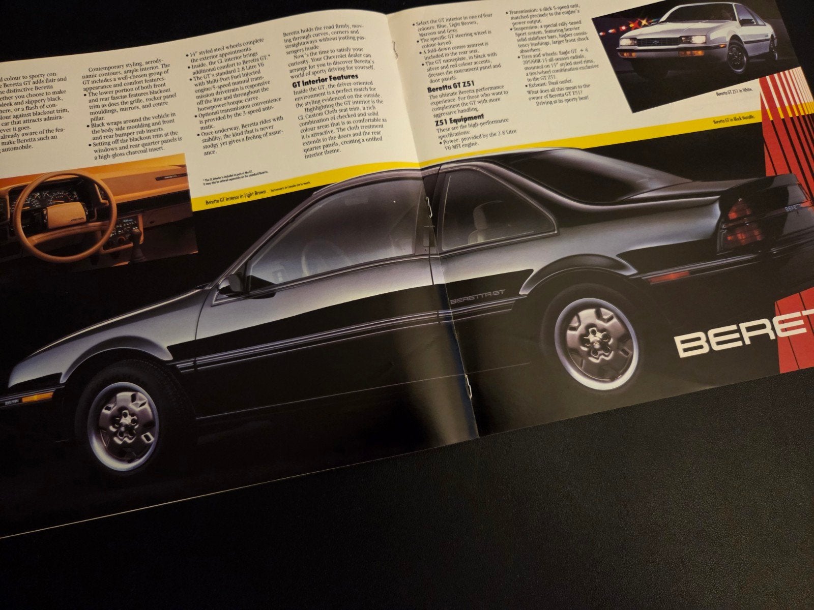 Brochure Chevrolet Beretta 1987, Ophalen of Verzenden, Zo goed als nieuw, Chevrolet