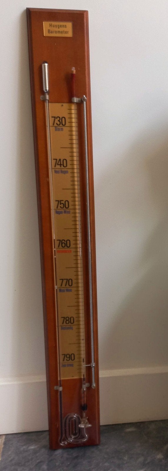 Huygens barometer, Ophalen, Niet werkend, Barometer