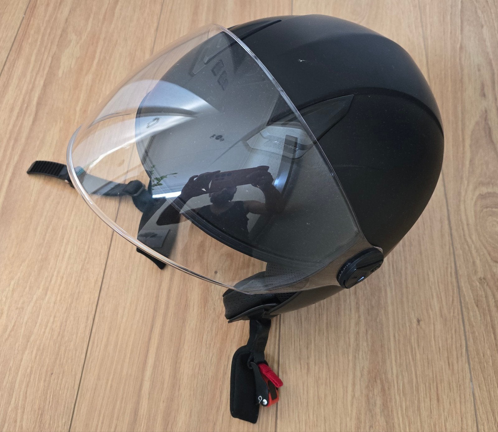 Zwarte scooterhelm maat L (59cm) - Zgan, vaste prijs!, Ophalen of Verzenden, Zo goed als nieuw, Large, Vito