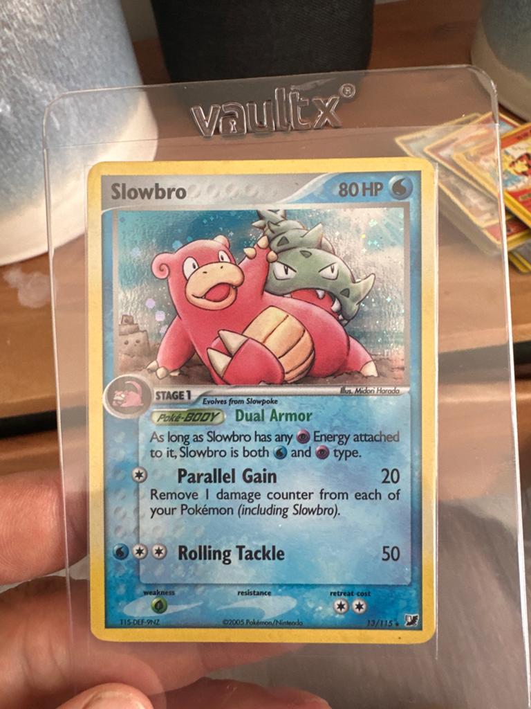 Slowbro Pokémon Kaart 13/115 EX Delta Species Holo, Ophalen of Verzenden, Zo goed als nieuw, Losse kaart, Foil