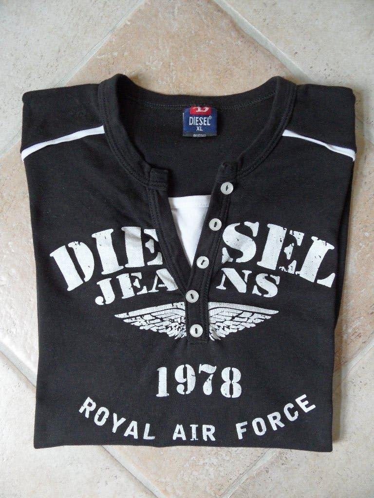 Heren Diesel t-shirt, Kleding | Heren, T-shirts, Maat 52/54 (L), Diesel, Zwart, Ophalen of Verzenden