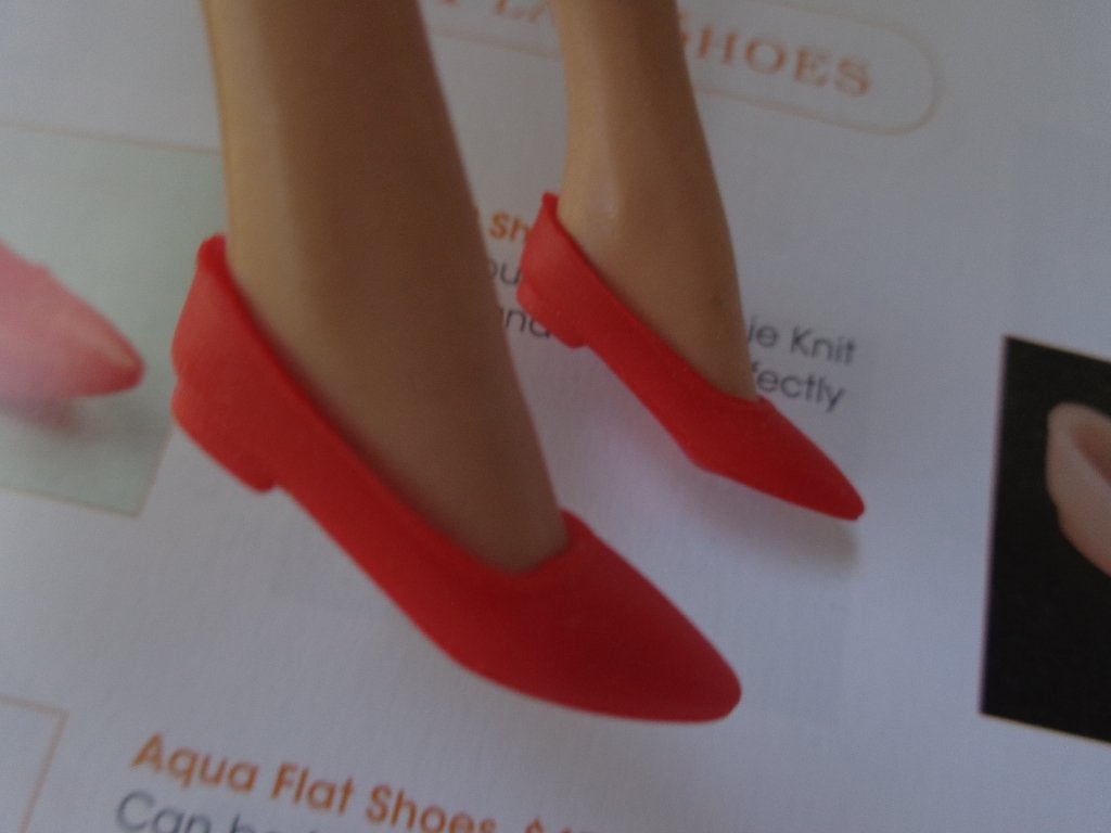 Barbie vintage rode soft pointed shoes, Ophalen of Verzenden, Gebruikt, Accessoires