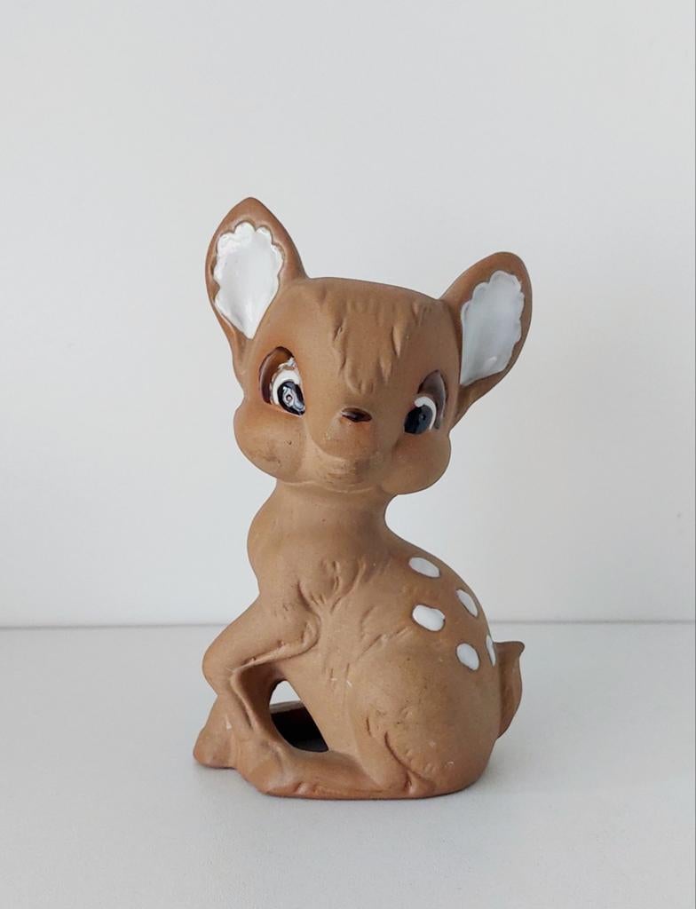 Vintage Bambi hertje spaarpot, Ophalen of Verzenden, Gebruikt, Dier