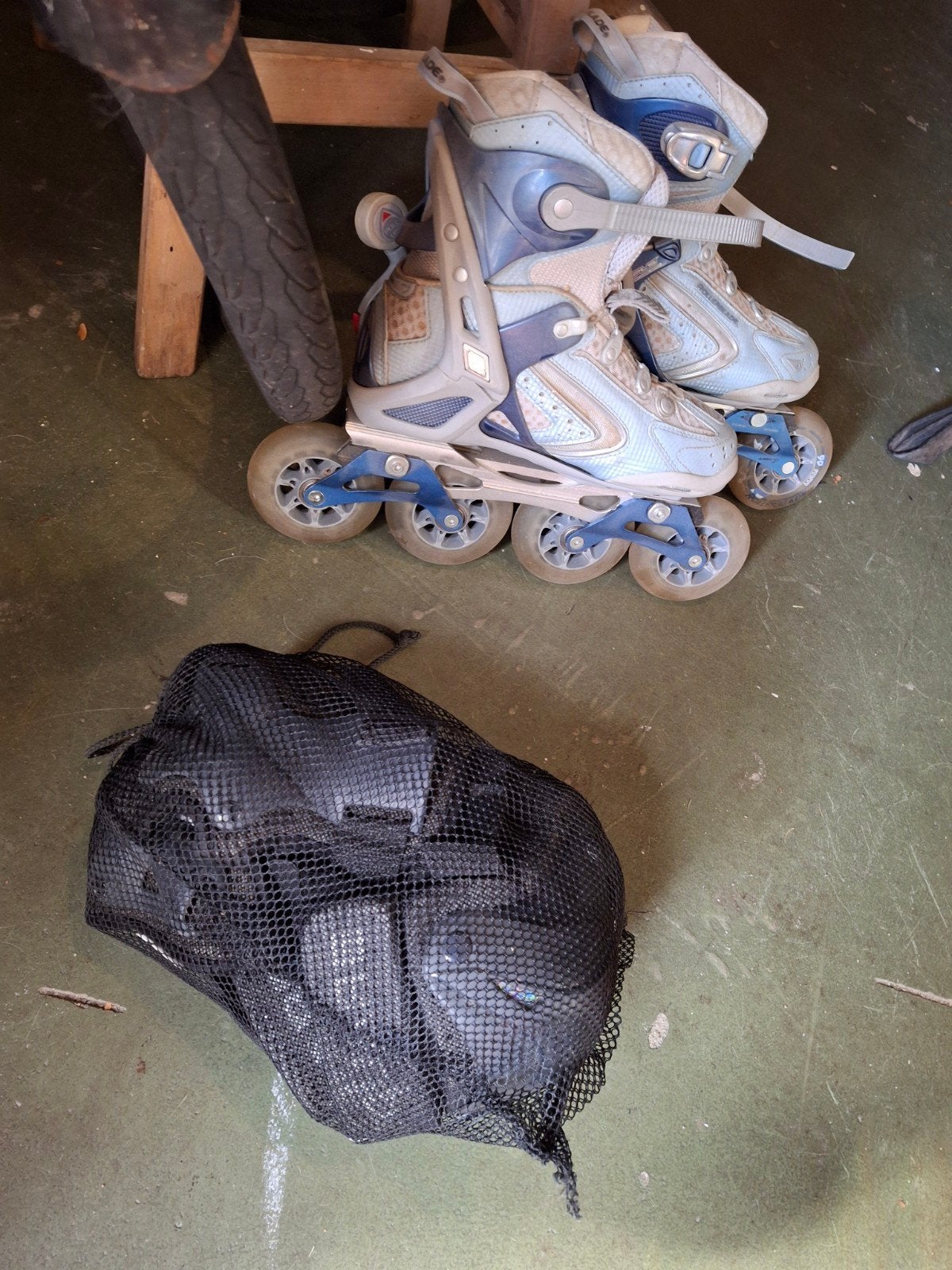 Verstelbare inline skates met bescherming, Kinderen, Ophalen of Verzenden, Inline skates 4 wielen, Verstelbaar