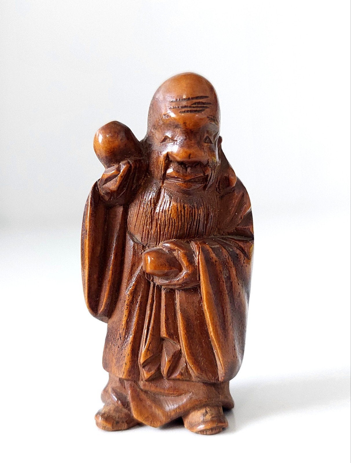 Japanse Houten Netsuke Gordelknoop, Ophalen of Verzenden