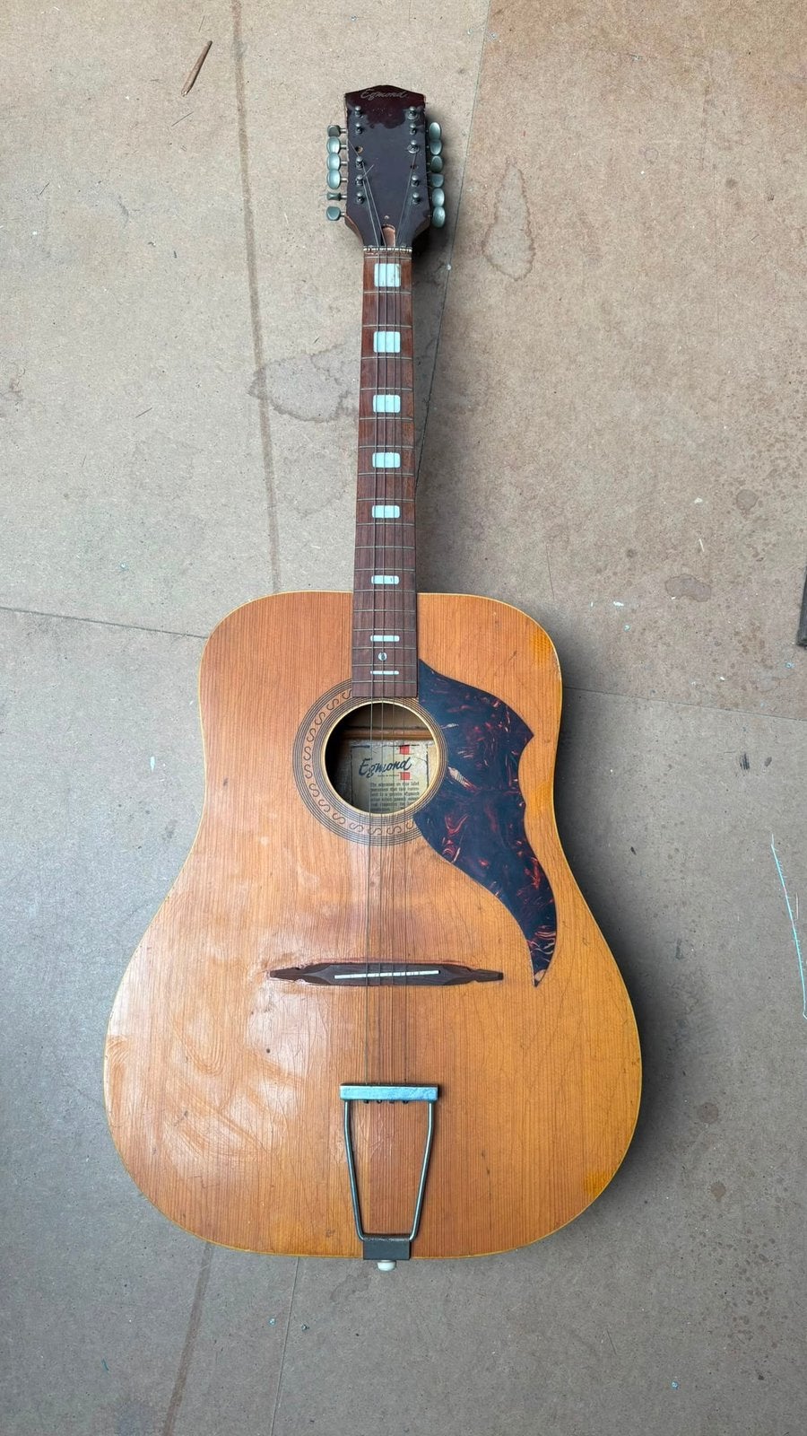 Vintage Egmond Ranger 12-snarige akoestische gitaar, Ophalen, Gebruikt, Klassieke of Spaanse gitaar, 12-snarig