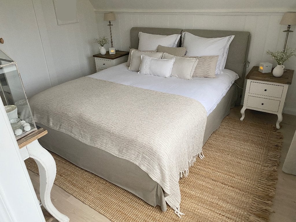 Furninova bed Noche LC gestoffeerd 160 x 200 cm taupe, Huis en Inrichting, Slaapkamer | Bedden, Ophalen, Overige kleuren, Tweepersoons